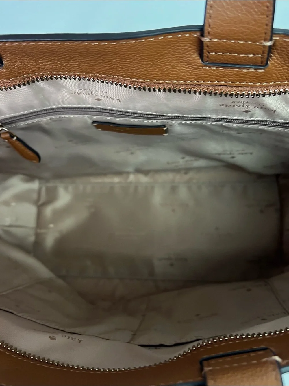 Kate spade New York Rosie Satchel Handbag Pebbled Leather Warm Gingerbread
